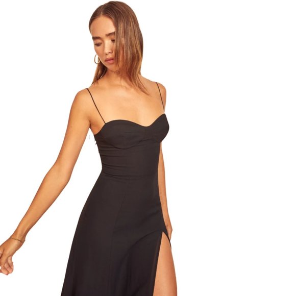 Reformation Juliette Dress in Black - Picture 4 of 11